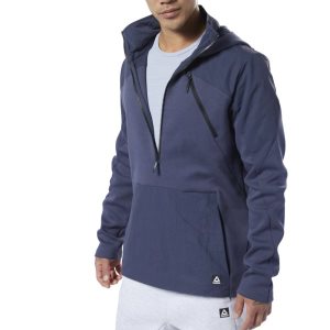 Reebok Training Supply Control Kapuzenpullover Herren - Navy - DE 540-DVF